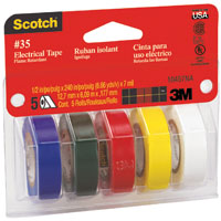 ASST COLORED ELECTRICAL TAPE