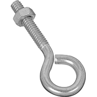 EYE BOLT W/NUT 1/4X2-1/2IN ZNC