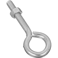 EYE BOLT W/NUT 5/16X3-1/4 ZNC