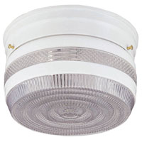 FIXTURE CEIL 1LT PRISMATIC WHT