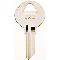 HY-KO 11010RO1 Key Blank, Brass, Nickel, For: National Cabinet Locks