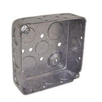 8192 SQ STL OUTLET BOX 4X1-1/2