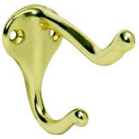 SP571A3 ALUM COAT/HAT HOOK3IN