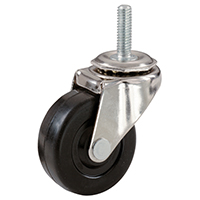 Shepherd Hardware 9194 Swivel Caster, 2 in Dia Wheel, Rubber Wheel, 80 lb