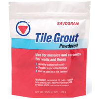 GROUT TILE POWDERED WHITE LB