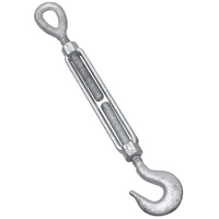 TURNBUCKLE HOOK/EYE 1/2X6 GALV