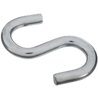 National Hardware N347-849 S-Hook, 180 lb Working Load, Steel, Zinc