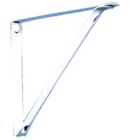 BRACKET SHELF/ROD 10IN WHITE