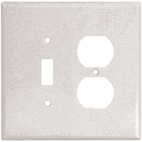 WALL PLATE 2G TGL/DUPL JMB WHT