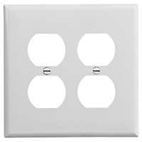 WALL PLATE 2GNG DPLX RECPT WHT