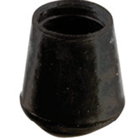 Shepherd Hardware 9746 Furniture Leg Tip, Round, Rubber, Black, 1-1/4 in Dia