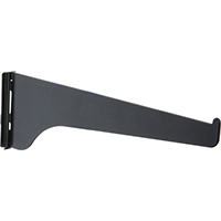 BRACKET SHELF STEEL 10IN BLACK