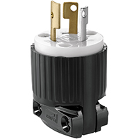 Cooper Controls 6905137 Twist Lock Plug, 2 -Pole, 15 A, 125 V, NEMA: NEMA