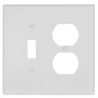 WALL PLATE 2G TGL/DUPL MID WHT