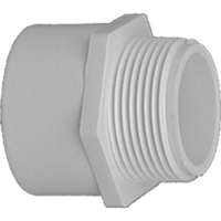 4" WHT Male Adapter            *