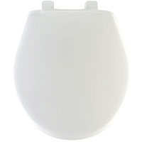 TOILET SEAT RND PLASTIC WHITE