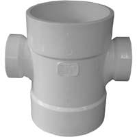 TEE DOUBLE SANITARY 4X4X2X2