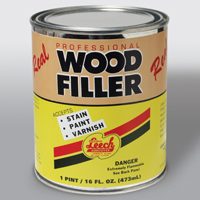 Leech Adhesives LWF-69 Wood Filler, Liquid, Solvent, Natural, 1 pt Can