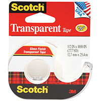 CLEAR TAPE 1/2X1000IN