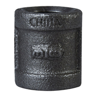 COUPLING BLACK MALLEABLE 3/8