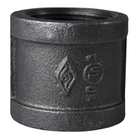 COUPLING BLACK MALLEABLE 1-1/4