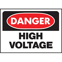 SIGN HIGH VOLTAGE