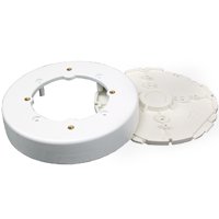 NMW4 PLASTIC ROUND BOX WHT 1"