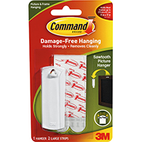 3M-17040 HANGER STRIP PIC/FR WHT