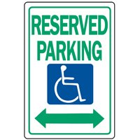 HW-32 HANDICAPRESERVEPARK SIGN