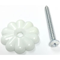 D-138B MOBILE HOME WHT ROSETTE