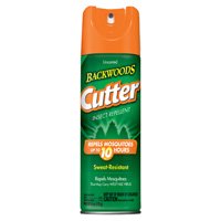 Cutter Backwoods 96280 Insect Repellent, 6 oz Aerosol Can, Liquid, Light
