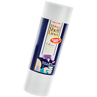 Warp's Shelf Liner, 20 ft L, 12 in W, 4 mil Thick, Plastic, Clear