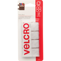 FASTENER VELCRO SQ 7/8IN WHITE