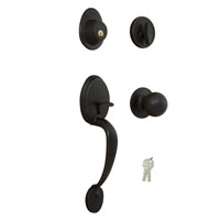 HANDLESET W/T3 KNOB AGED BRNZ