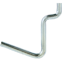 SILVER PEG HOOK 1-1/2IN