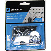 CURVED PEG HOOK 1/4IN