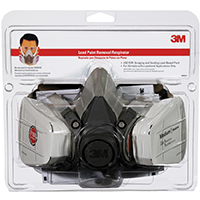 3M 62093HA1-C Paint Removal Respirator, 99.97 % Filter Efficiency, Dual