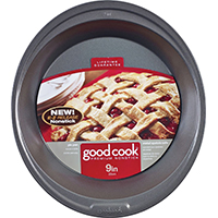 Goodcook 04035 Pie Pan, 9 in Dia, 13-1/2 in OAL, Steel