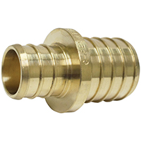 COUPLER PEX 3/4INX1IN BRASS