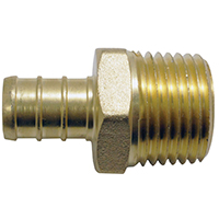 Apollo Valves APXMA1212 Pipe Adapter, 1/2 in, PEX x MPT, Brass, 200 psi