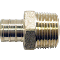 ADAPTER PEX 3/4IN BRASS MALE