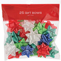 ** BOWS BAGGED 25CT STICKY BACK