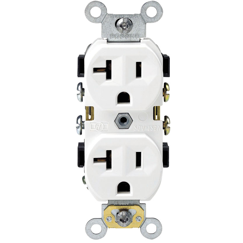 RECPT DPLX HD20A/125V WH