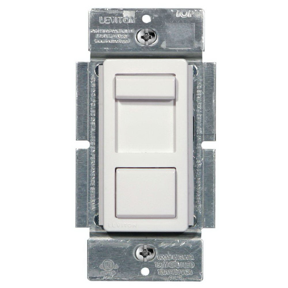 DIMMER SLIDE600W WHT&LA PLT