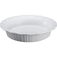 PIE PLATE FRENCH WHITE 9 INCH