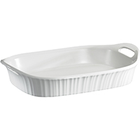 BAKING DISH FRENCH WHITE 3QT