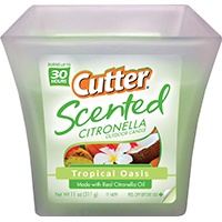 Cutter HG-96230 Citronella Candle, Citronella, Tropical Oasis, 11 oz