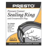 Presto 09985 Sealing Ring, For: 0174510, 175107, 0175510, 178107 Pressure