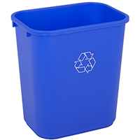 CONTINENTAL COMMERCIAL 2818-1 Recycling Waste Basket, 28.125 qt Capacity,