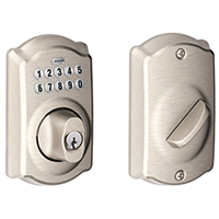 ELECTRONIC DEADBOLT STN NICKLE